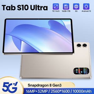 Hot-Bán Tab S10 siêu 10.1fhd <span class=keywords><strong>Android</strong></span> <span class=keywords><strong>Tablet</strong></span> PC 16GB + 1TB thứ hai Webcam phía trước máy ảnh 5G GSM 4G IPS 6000mAh-8000mAh cho trẻ em - Product Image 5