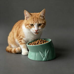 Modern <b>Ceramic</b> Pet Bowl Green Non-Slip Design for <b>Dogs</b> Indoor Use - Product Image 6