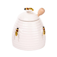 Personnalisé En Céramique Abeille Miel Pot