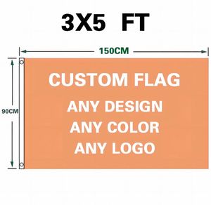 Высококачественные флаги 3х5 футов с индивидуальным логотипом для активного отдыха, двусторонние сатиновые флаги на заказ, цена от производителя - Product Image 2