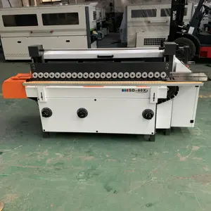 vertical electric lifting single drum manual edge side sander wood brush sanding polishing machine