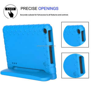 Étui pour tablette HGD EVA pour Kindle 2015 / 2017 / 2019 Fire HD 7 avec bande de fixation en silicone réglable et support - Product Image 4