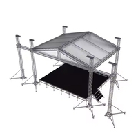 Disposition des sièges du public Systèmes de scène modulaires Piste de danse portable à plusieurs niveaux avec main courante Assembler la scène à vendre
