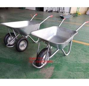 รถสาลี่สำหรับใช้ในสวนทำจากโลหะสองล้อ WB5009รถสาลี่ใช้ในการก่อสร้าง90L ความจุสูง - Product Image 6