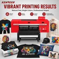 Imprimante DTG A3 haute vitesse CE Kenteer à double station, machine d'impression industrielle automatique de t-shirts pour petites entreprises de vêtements