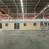Rumah Kontainer Ekspansi 40ft 20ft Siap Huni, Villa Prefabrikasi dengan 2 3 4 5 Kamar Tidur, Rumah Mungil Portabel Prefab
