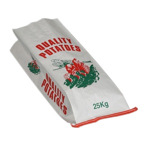 Sac en papier kraft brun à fond cousu pour la farine de blé, sac d'emballage multi-parois de qualité alimentaire - Product Image 4