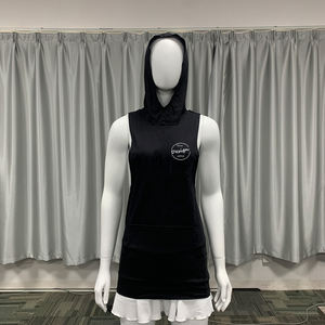 Camiseta sin mangas de entrenamiento atlético transpirable para hombre de verano con logotipo personalizado impreso tejido de punto con capucha 100% poliéster de secado rápido - Product Image 5