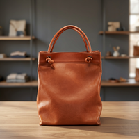 Tas Tangan Wanita Kulit Asli BS International, Model Clutch Kasual, Tahan Lama, Ritsleting, Dapat Disesuaikan, Modis, Tahan Air