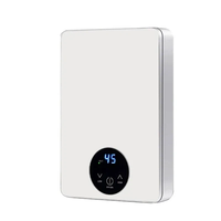 Chauffe-eau électrique mural instantané sans réservoir, mini, avec affichage LED, en plastique, étanche IPX4, pour hôtel et usage domestique, douche rapide
