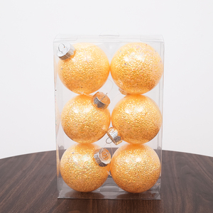 Customized Size Christmas Glass Ball Ornament Home Decoration Artificial Style Festive Season Christmas <b>Tree</b> Ornament - Product Image 4