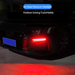 2 cái 34.5cm RGB <span class=keywords><strong>LED</strong></span> <span class=keywords><strong>DRL</strong></span> chạy ban ngày Đèn chống thấm nước phổ xe mui xe ánh sáng dễ dàng cài đặt siêu sáng 12V Điều kiện Mới - Product Image 5
