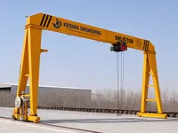 Grue à portique industrielle jaune Krishna Engineering de 15 tonnes