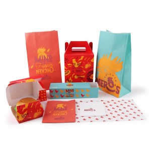 Caja de embalaje de papel Kraft para freír pollo, hamburguesa, cartón duro, personalizada, para comida rápida, patatas fritas, venta al por mayor - Product Image 6