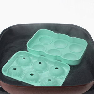 Hình Dạng Hình Cầu <span class=keywords><strong>Ice</strong></span> <span class=keywords><strong>Cube</strong></span> Khay Cao Su Nguyên Liệu Tùy Chỉnh In OEM Công Cụ Tùy Chỉnh Logo Tính Năng Màu Silicone <span class=keywords><strong>Ice</strong></span> <span class=keywords><strong>Ball</strong></span> Khuôn - Product Image 4