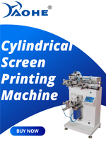 Impresora de Serigrafía Neumática Semiautomática de Alta Velocidad Howell para Tubos de 70 mm de Diámetro, Impresión Monocromática en Plástico/Vidrio/Papel