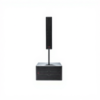 Enceinte colonne active double 8 pouces intérieure/extérieure avec subwoofer actif 18 pouces pour sonorisation de ligne moyenne