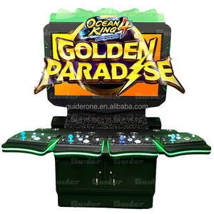 Bán buôn giá rẻ Cá Trò chơi 4 người chơi bảng Arcade máy giải trí Tủ Vàng Thiên Đường - Product Image 1