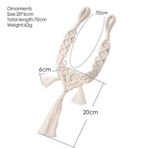 Moderno Sujetador de Cortina de Lujo Tejido a Mano con Borlas y Hebilla Decorativa - Accesorio Ecológico Ajustable para Cortinas - Product Image 5