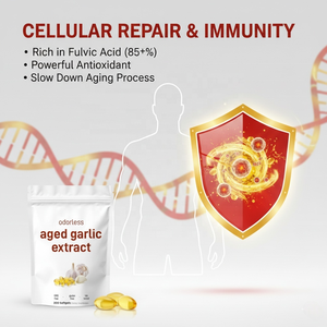 Натуральные мягкие капсулы с экстрактом выдержанного чеснока без запаха, 300 штук, добавка для здоровья сердца, снижает давление и холестерин, укрепляет иммунитет - Product Image 4