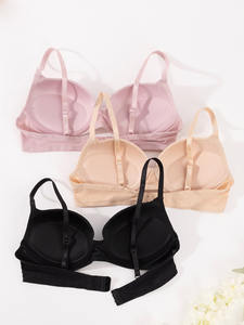 Sujetador <span class=keywords><strong>push</strong></span>-up ajustable con aros y correa de poliamida con logotipo en la Copa, lencería cómoda de uso diario para mujer de sensación avanzada - Product Image 2