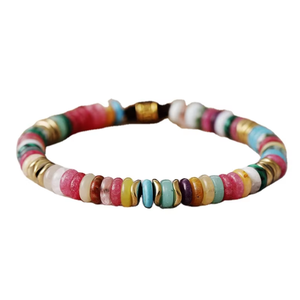 Pulsera minimalista de lujo con cuentas de piedra natural Diseño geométrico original Forma de bola clásica ajustable para regalo de <span class=keywords><strong>amistad</strong></span> - Product Image 4