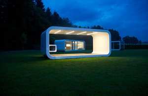 Casa prefabricada de diseño moderno, cama de cápsula espacial, casa de cápsula espacial inspirada en la ciencia y la tecnología <span class=keywords><strong>del</strong></span> hotel - Product Image 6