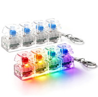 9-grid Cat-paw-shaped PLA Keycaps Emit Light; Stress-relief Accessories Keychains-3D Toy Zhiwan-018 Soft PLA Keys for Toys