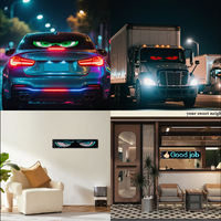 Panneau de matrice LED Devil Eyes automobile-Affichage souple flexible programmable | Phare de voiture/camion/éclairage de fenêtre