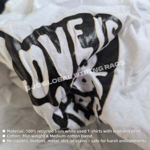 Trapos de Algodón Blancos Impresos de Alta Absorción de Agua, Trapos de Algodón para Limpieza Industrial - Product Image 4