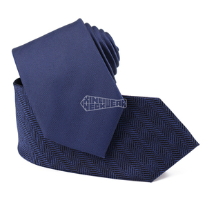 Cravates de luxe pour hommes d'affaires résistantes aux taches <span class=keywords><strong>Cravate</strong></span> à chevrons en soie imperméable pour hommes - Product Image 1