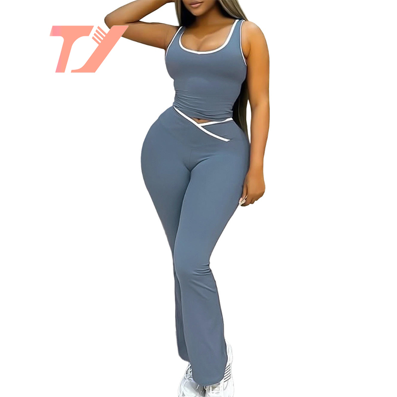 TUOYI Casual Career Double Breasted Long