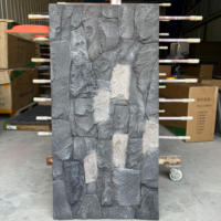 Panneaux muraux en pierre artificielle 3D Decor Rock, imitation pierre, panneaux muraux en PU, pierre de culture pour revêtement mural intérieur et extérieur