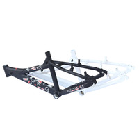 Cadre de vélo de 20 pouces, 2 options de couleur, compatible avec les freins à disque et V-brake, cadre de vélo de montagne entièrement en aluminium
