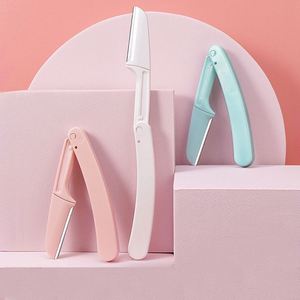 Ensemble de 3 rasoirs faciaux et maquillage à lame unique pour femmes noires de luxe OEM pour la mise en forme des sourcils - Product Image 4