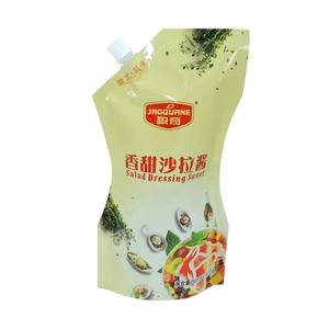 Pochette souple personnalisée avec bec verseur, emballage alimentaire en plastique de qualité alimentaire pour vinaigrette, sauce et condiment - Product Image 3