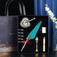Vente en Gros Logo Personnalisable Stylo Plume Plume Coffret Cadeau saint valentin Cadeau pour Homme Cadeau d'Anniversaire Papeterie
