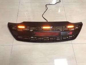 YBJ 4WD Exterior Accessories Plastic Front Bumper Grille With LED Light For Fortuner 2012-2014 GR Sport Type Grille
