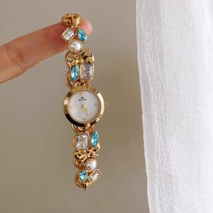 นาฬิกาข้อมือผู้หญิง BS bee sister รุ่น New Light Temperament สีอะความารีน ประดับเพชร ดีไซน์แฟชั่นลำลอง สวยหรู ระบบควอตซ์ ปี 2026 - Product Image 6