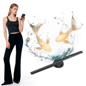 Quạt ba chiều âm thanh nổi bằng mắt thường màn hình ba chiều <span class=keywords><strong>3D</strong></span> ngoài trời 14cm 18cm 23cm 42cm 50cm LED quạt ba chiều - Product Image 1