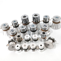 Transduser Piezo Ultrasonik Berbagai Daya 60w 100w 25khz Sensor untuk Mesin Pembersih