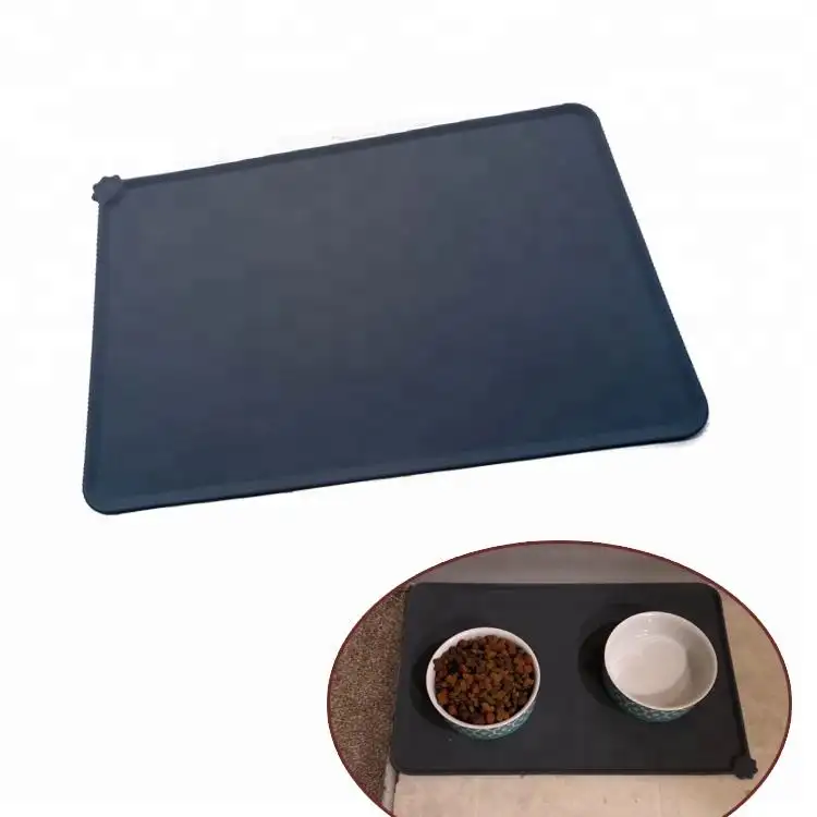 Amazon Hot-selling Non Slip Silicone Pet Feeding Heated Mat for Dog and Cat the Pet Cooling Mat Food Grade Silicone Bowl Mat