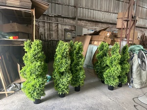 Venta al por mayor Topiary Ball Artificial Boj Ciprés Artificial Milan Grass Ball Topiary <span class=keywords><strong>Bola</strong></span> de plástico realista - Product Image 5