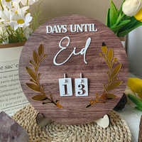 Décoration de bureau islamique en bois en gros Calendrier anticipé créatif du Ramadan