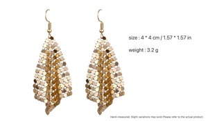 Ensemble <span class=keywords><strong>de</strong></span> bijoux H2 Jewelry C0003, collier ras du cou en acier avec paillettes audacieuses, boucles d'oreilles clous, bracelet ouvert, bague, or vert, pour cadeau - Product Image 5