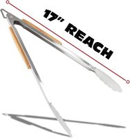 Ensemble d'accessoires de barbecue 3 pièces - Ensemble de pinces, spatule et fourchette pour barbecue - Outils de barbecue en acier inoxydable robuste