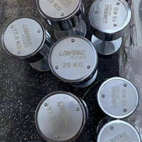 PINJIAN Personnalisé Galvanoplastie Haltère Acier Pur Acier Fonte Acier Rond Vis Solide Équipement de Fitness