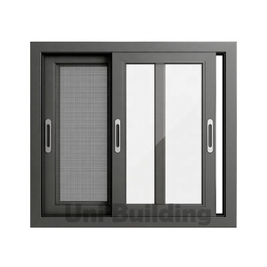 Chất lượng cao tùy chỉnh nhôm đôi kính cửa sổ nhiệt phá vỡ trượt thiết kế cho các tòa nhà hiện đại & khách sạn nhà Máy Giá - Product Image 1