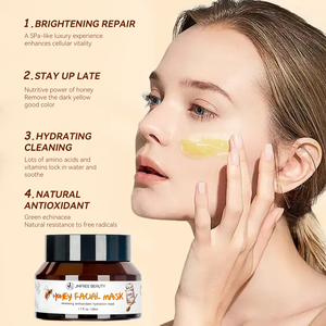 JMFREE Mascarilla facial hidratante natural con logotipo personalizado Antioxidante Hidratación rica Poción de miel <span class=keywords><strong>Plus</strong></span> Mascarilla facial para dormir - Product Image 2