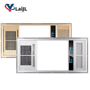 Chauffe-air de salle de bain <span class=keywords><strong>mural</strong></span> ou monté au plafond affichage de la température ventilateur d'extraction <span class=keywords><strong>soufflant</strong></span> éclairage lumière LED intégrée - Product Image 1